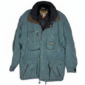 Obermeyer Vintage High Country Barcelona Men's Medium Blue Ski Skiwear Parka